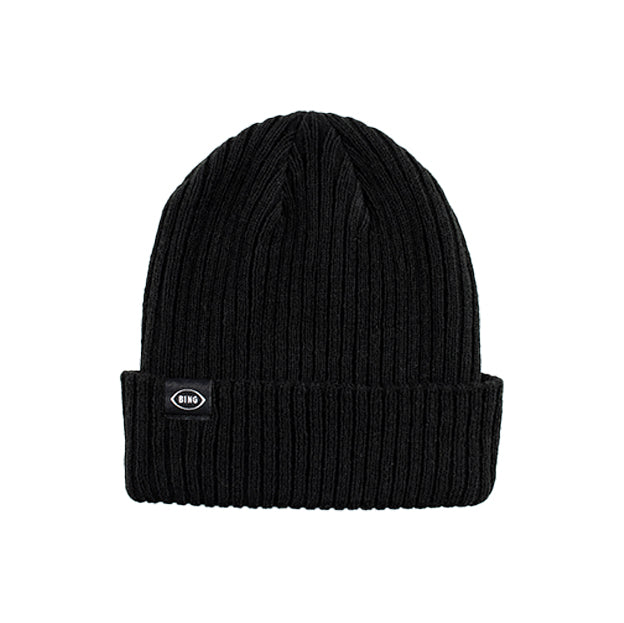 BING COVE BEANIE - BLACK - Bing Surfboards