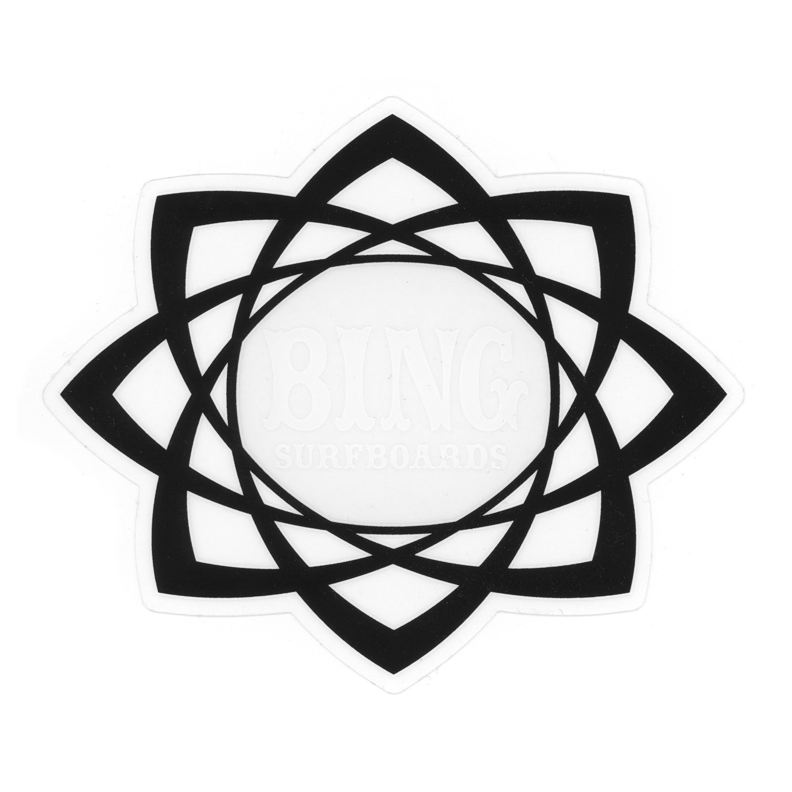 MANDALA STICKER BLACK - Bing Surfboards