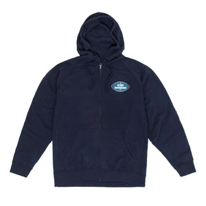 ORIGINAL BING Premium Hooded Zip Sweatshirt - Navy - Bing Surfboards