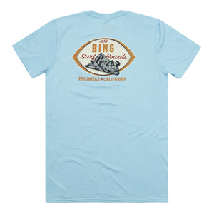 BING PLANER Premium S/S T-Shirt - Light Blue - Bing Surfboards