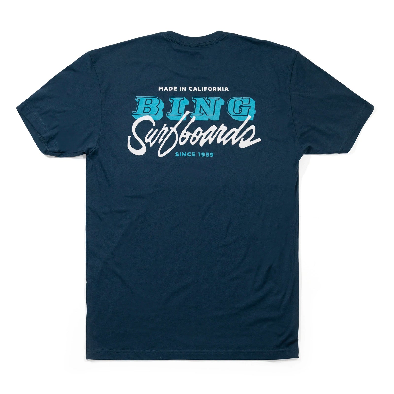VAN SCRIPT Premium S/S T-Shirt - Indigo - Bing Surfboards