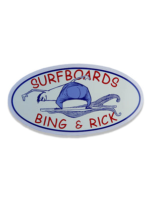 BING AND RICK STICKER - Bing Surfboards