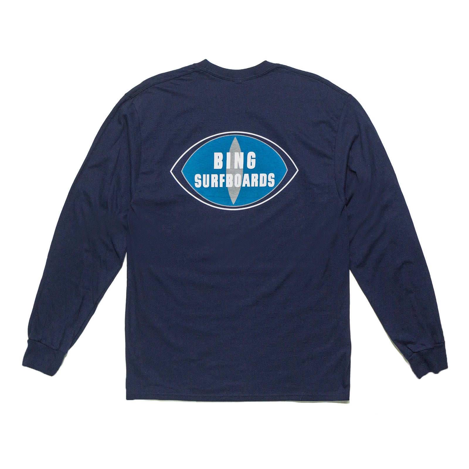 ORIGINAL BING Classic L/S T-Shirt - Navy - Bing Surfboards