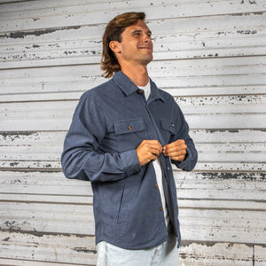 BING CARMEL CORD JACKET - BLUE