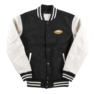 BING 1965 LETTERMAN JACKET - BLACK/WHITE - Bing Surfboards