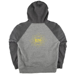 MANDALA II Kids Hooded Pullover - Nickel/Carbon - Bing Surfboards