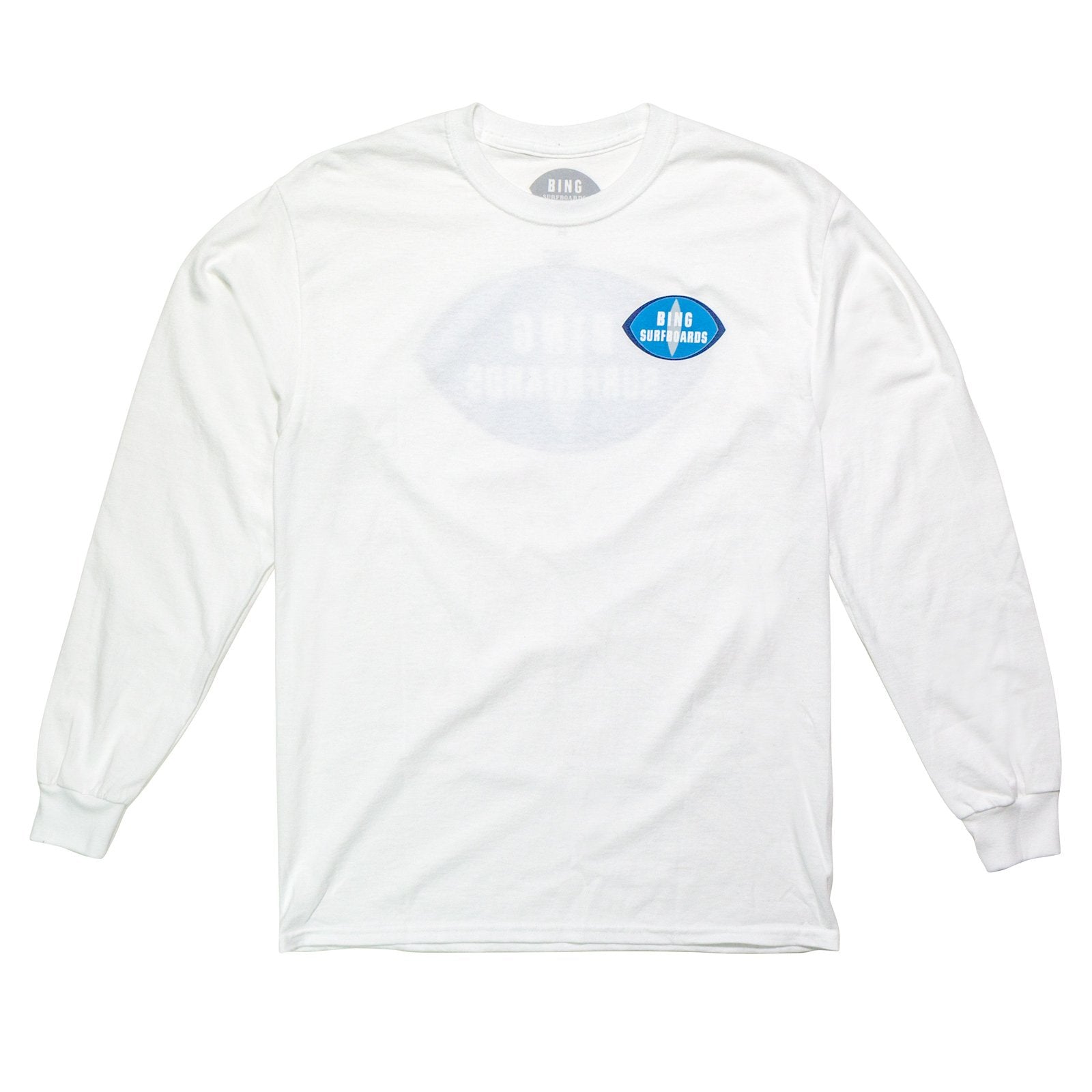 ORIGINAL BING Classic L/S T-Shirt - White - Bing Surfboards