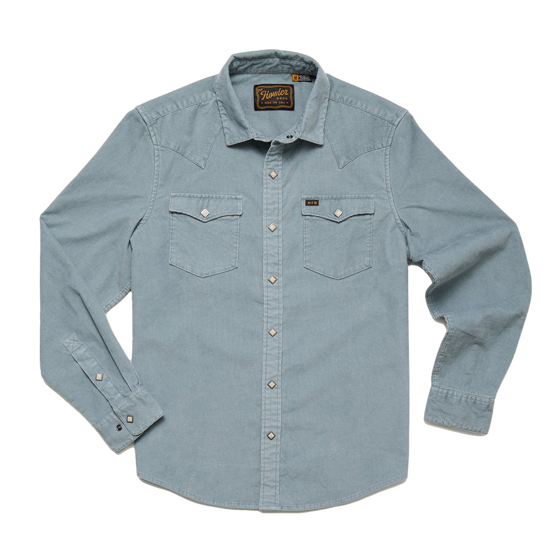 HOWLER BROS. BANNING SNAP SHIRT - IRON BLUE - Bing Surfboards