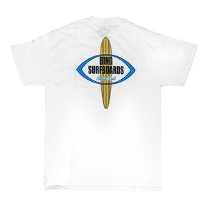 PIPELINER Classic S/S T-Shirt - White - Bing Surfboards