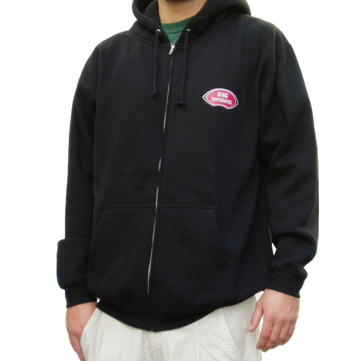 NOSERIDER Premium Hooded Zip Sweatshirt - Black