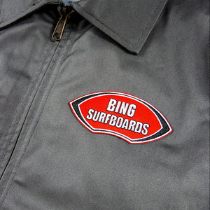 BING NOSERIDER MECHANIC JACKET - GREY - Bing Surfboards