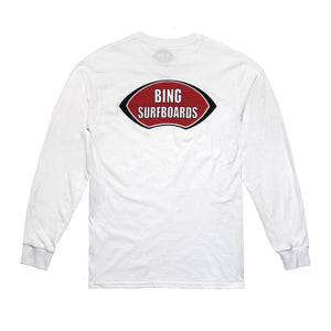 NOSERIDER Classic L/S T-Shirt - White - Bing Surfboards