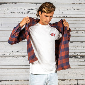 BING COSTELLO FLANNEL - NAVY - Bing Surfboards