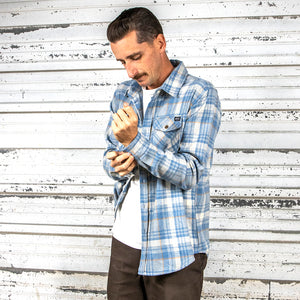 BING DUSTIN FLANNEL - BLUE - Bing Surfboards