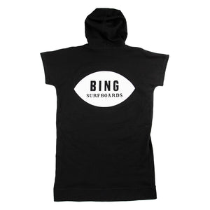 CLASSIC ENCINITAS Towel Poncho Black - Bing Surfboards