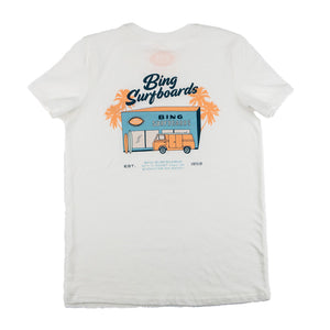 THE SHOP Premium Womens S/S T-Shirt White - Bing Surfboards