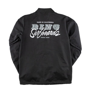 VAN SCRIPT Coaches Jacket Black - Bing Surfboards