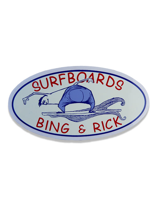 BING AND RICK STICKER - Bing Surfboards