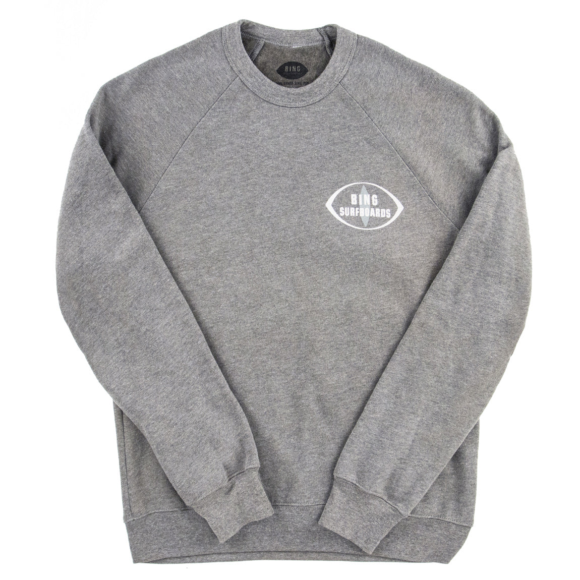 ORIGINAL BING 2.0 Premium Crew Sweatshirt - Deep Heather - Bing Surfboards