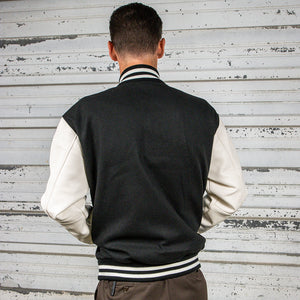 BING 1965 LETTERMAN JACKET - BLACK/WHITE - Bing Surfboards