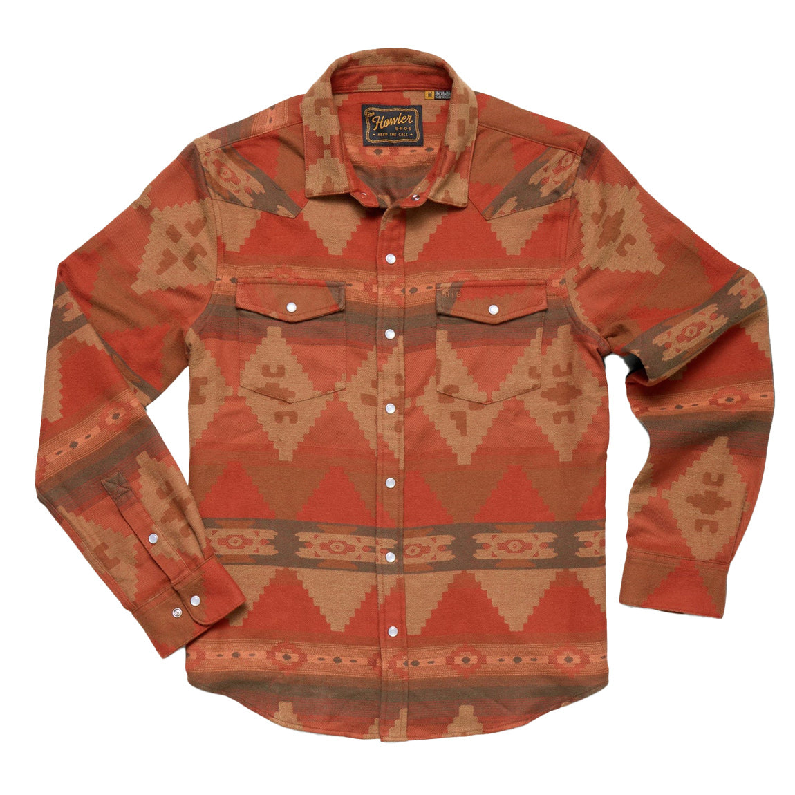 HOWLER SHERIDAN FLANNEL - TERRACOTTA - Bing Surfboards