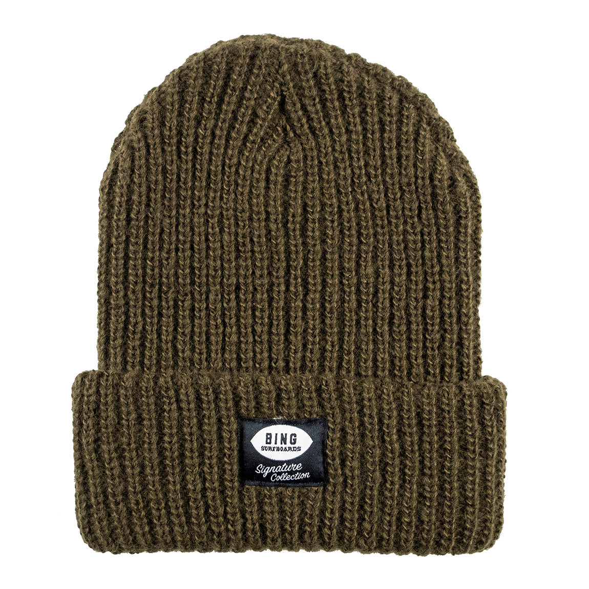 BING DAYBREAK BEANIE - OLIVE - Bing Surfboards