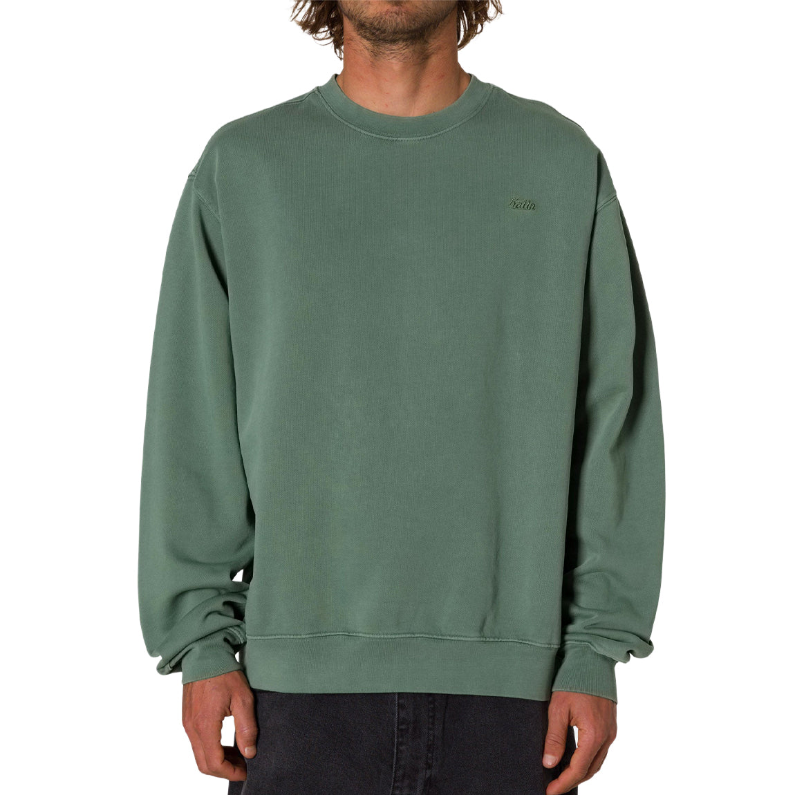 KATIN EMB CREW FLEECE - DUCK - Bing Surfboards