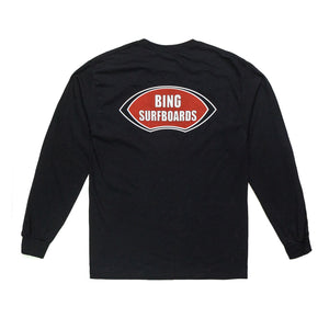 NOSERIDER Classic L/S T-Shirt - Black - Bing Surfboards