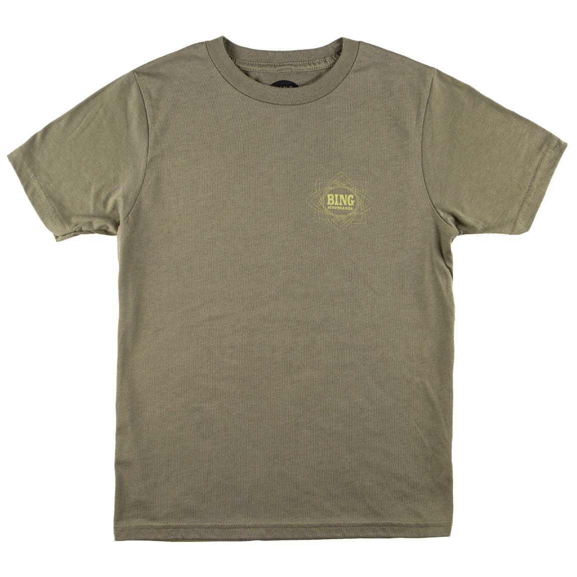 MANDALA II Premium Kids S/S T-Shirt - Military Green - Bing Surfboards