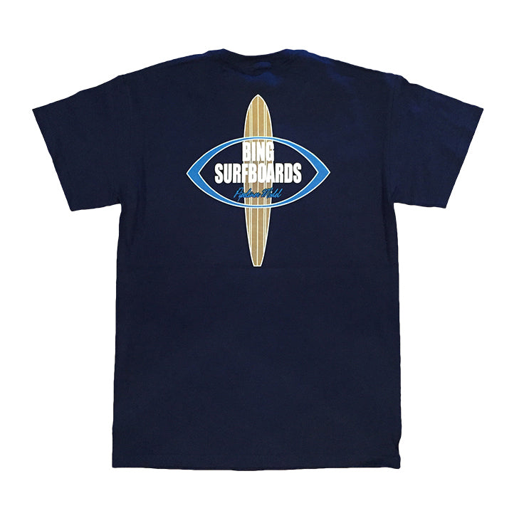 PIPELINER Classic S/S T-Shirt - Navy - Bing Surfboards