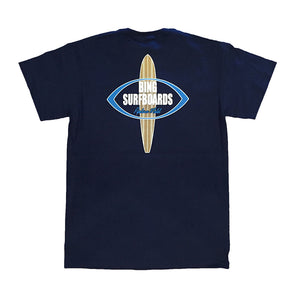 PIPELINER Classic S/S T-Shirt - Navy - Bing Surfboards