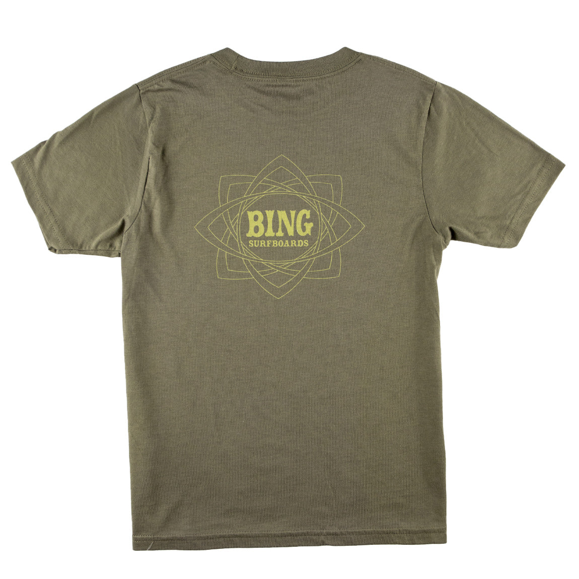 MANDALA II Premium Kids S/S T-Shirt - Military Green - Bing Surfboards