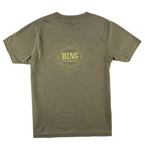 MANDALA II Premium Kids S/S T-Shirt - Military Green - Bing Surfboards