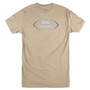 Noserider 2.0 Premium S/S T-Shirt - Tan - Bing Surfboards