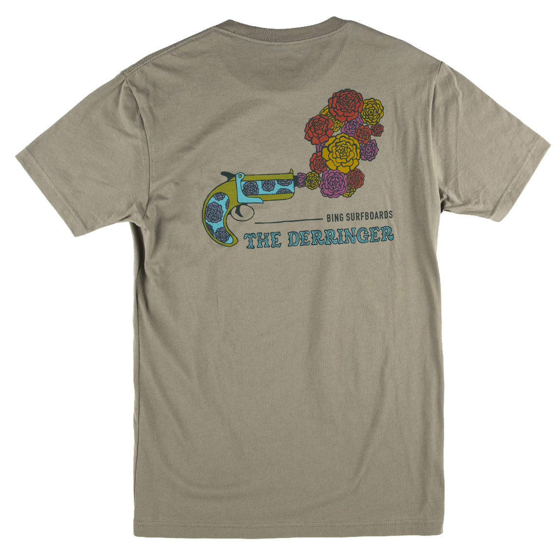 DERRINGER Premium S/S T-Shirt - Warm Grey - Bing Surfboards