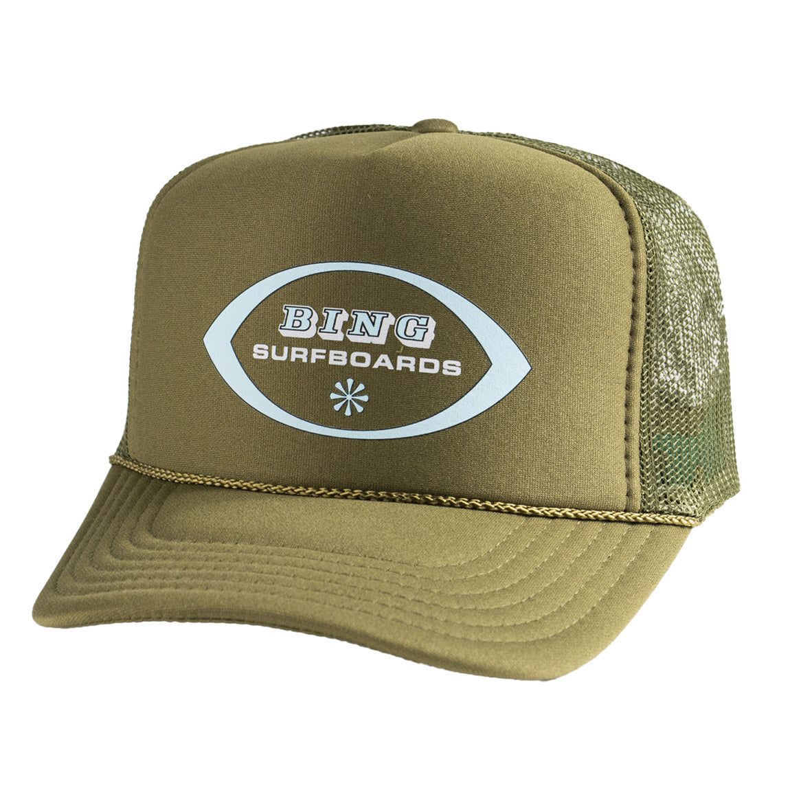 LIGHTWEIGHT II Trucker Hat- Olive - Bing Surfboards