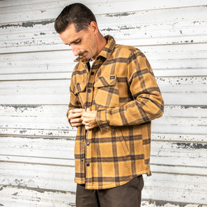 BING FORTE FLANNEL JACKET - BROWN - Bing Surfboards