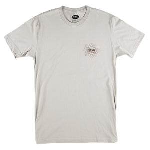 Mandala II Premium S/S T-Shirt - Light Grey - Bing Surfboards