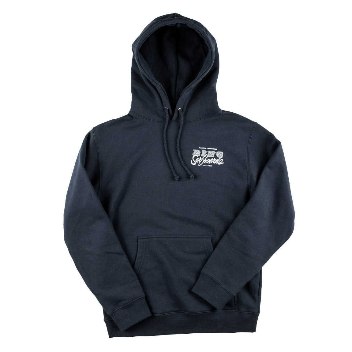 VAN SCRIPT Premium Hooded Sweatshirt - Black - Bing Surfboards