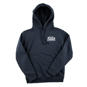 VAN SCRIPT Premium Hooded Sweatshirt - Black - Bing Surfboards